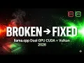 Llama cpp Fix Rebuilding with CUDA Vulkan for 2x GPU Support