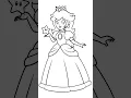 Coloring Princess Peach