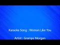 A woman like you - Gramps Morgan Karaoke