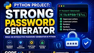 Build a Professional Password Generator Project using Python Beginner Intermediate Friendly 2026