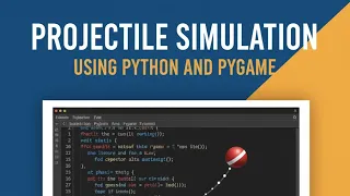 Projectile Motion Simulation Python and Pygame