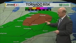 Breakdown of severe storm and tornado risk for Wednesday March 11 2026