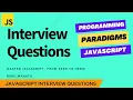 Programming paradigms important for JavaScript JavaScript Interview Questions Zero to Hero