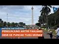Lagu Suasana Monas Saat Libur Natal, Pengunjung Antre Panjang ke Puncak Tugu