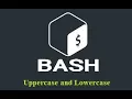 bash uppercase and lowercase