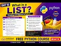 Day 15 Python List Explained for Beginners Create Lists in 5 Ways