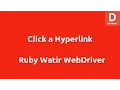 Click on hyperlink Watir WebDriver