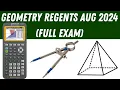 Geometry Regents August 2024 Full Exam