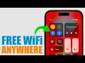 How To Get FREE WiFi Anywhere Using Your iPhone 2023