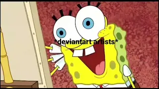DeviantArt portrayed by spongebob