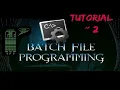 Windows Batch Programing Tutorial 2 Basic Command Using Batch File Do Something Unique