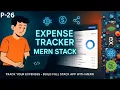CREATE READ UPDATE DELETE Transaction MERN Full Stack Project Expense App In Hindi