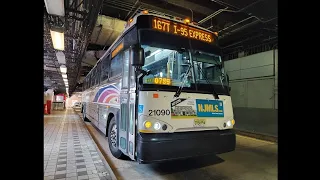NJ Transit A Fantastic Run Aboard 2021 MCI D4500CT 21090 On The 167T To New York 2023