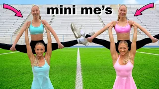 mini me stick it gymnastics challenge
