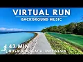 Download Lagu Virtual Running Video For Treadmill With Music in #Bali Nusa Dua Beach #virtualrunningtv #Indonesia