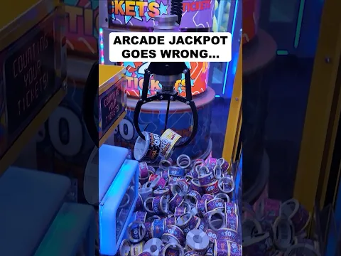 Winning A Jackpot At The Arcade GONE WRONG #shorts