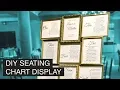 DIY Decorative Seating Chart Display