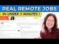 5 REAL Remote Jobs Hiring Now In Under 5 Minutes