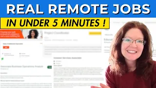 5 REAL Remote Jobs Hiring Now In Under 5 Minutes