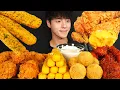 Download Lagu ASMR MUKBANG FRIED CHICKEN \u0026 CHEESE STICKS \u0026 CHEESE BALLS \u0026 SWEET AND SPICY SEASONED CHICKEN