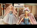 DIY a wedding veil for Barbie Episode 3 How to Make a Doll Flower Crown Barbie dress making
