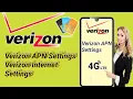 Verizon 4g Verizon internet settings version apn settings Verizon apn settings for android