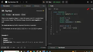 Sqrt x - Leetcode 69