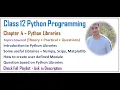 Python Libraries Class 12 Computer Science with Python 26