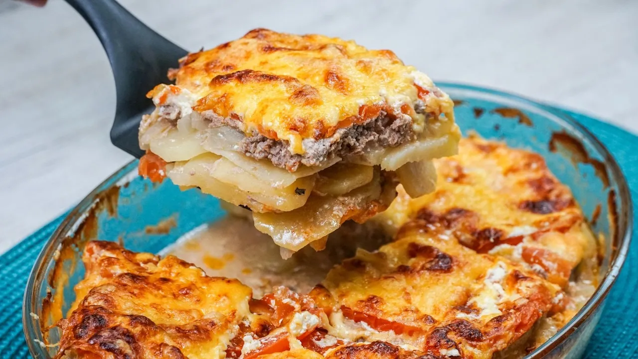 würziges Hackfleisch-Kartoffelgratin / schnelles Hauptgericht / Sallys Welt