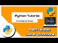 Python Bangla Tutorials 10 Math related Library functions