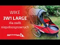 WIKE 3w1 Large dla osób niepełnosprawnych | przyczepka rowerowa