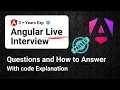Angular Mock Interview 3 Years Exp How to Give answer with code explanation Live Interview