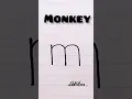 How to draw monkey face using letter m