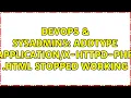 DevOps SysAdmins AddType - httpd-php html stopped working