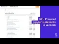 GPU Powered Jupyter Notebooks Spell run - Machine Learning Platform
