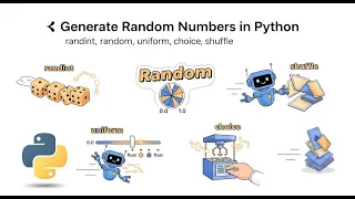 Generate Random Numbers in Python randint random uniform choice shuffle