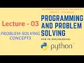 Lecture - 03 SPPU s Programming and Problem Solving Problem Solving Concepts