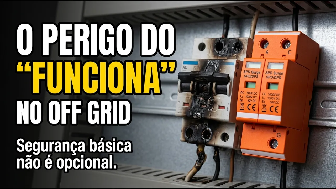O ERRO que pode INCENDIAR seu Off Grid: Segurança Básica que Ninguém Faz!