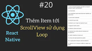 React Native Them Item toi ScrollView su dung Loop