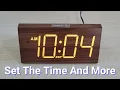 DreamSky Digital Alarm Clock - How To Set Time Daylight Savings Time hour formats
