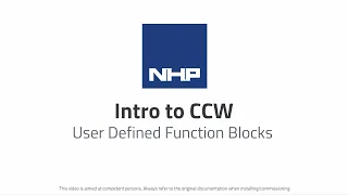 Intro to CCW User Defined Function Blocks UDFB