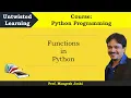 Lecture 7 - Functions in Python