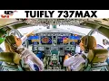 Lagu TUIfly Boeing 737MAX Cockpit | Takeoff Ostend Belgium