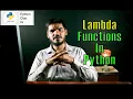 Lambda Functions In Python - Python For Data Science Class 10