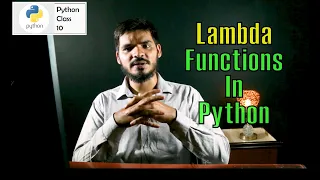 Lambda Functions In Python - Python For Data Science Class 10
