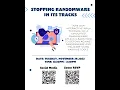 Stopping Ransomware in its Tracks