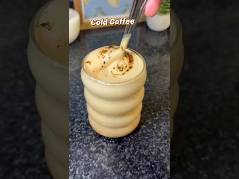Cold coffee Recipe #coffee #coldcoffee #coffelover #recipe #youtubeshorts