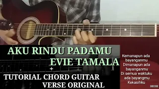 chord song and melody aku rindu padamu evie tamala verse acoustic cover