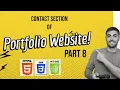 Responsive Portfolio Website using HTML CSS and JavaScript Project Part 8
