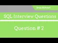 SQL Interview Question 2 - Write an SQL Query to display the Current Date
